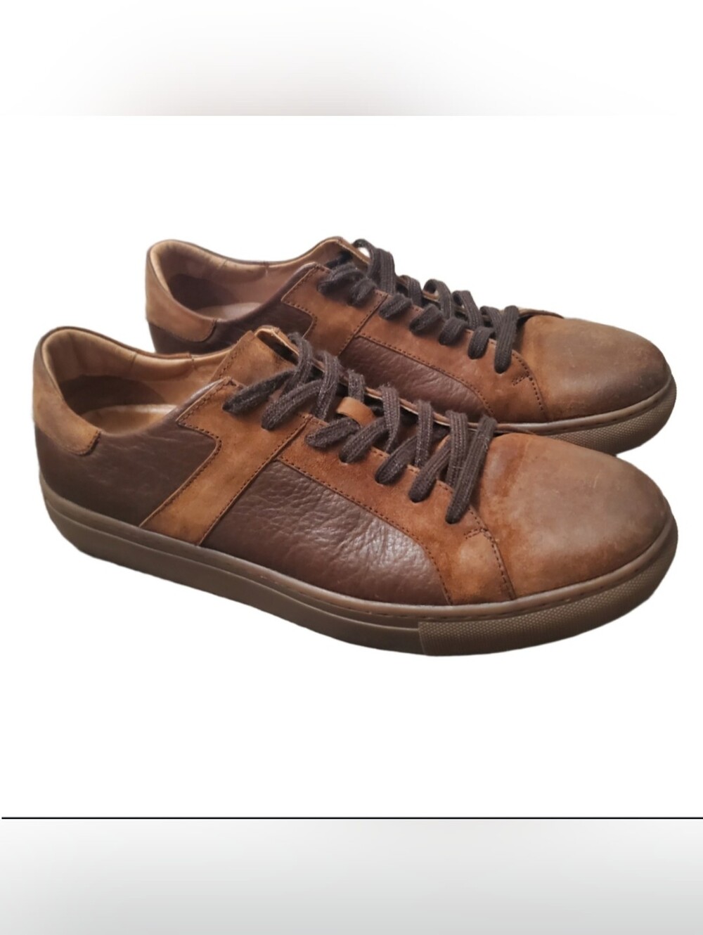 Trask Men's Brown Leather Casual Sneakers Size 11 M